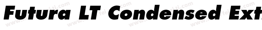 Futura LT Condensed Extra Bold Oblique字体转换